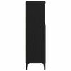 vidaXL Bathroom Cabinet Black Oak 30 x 30 x 100 cm Engineered Wood