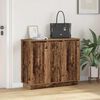 vidaXL LED Sideboard Old Wood 90 x 32 x 75 cm Engineered Wood