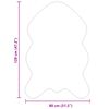 vidaXL Faux Sheepskin Rug Tafalla White 80 x 120 cm Polyester