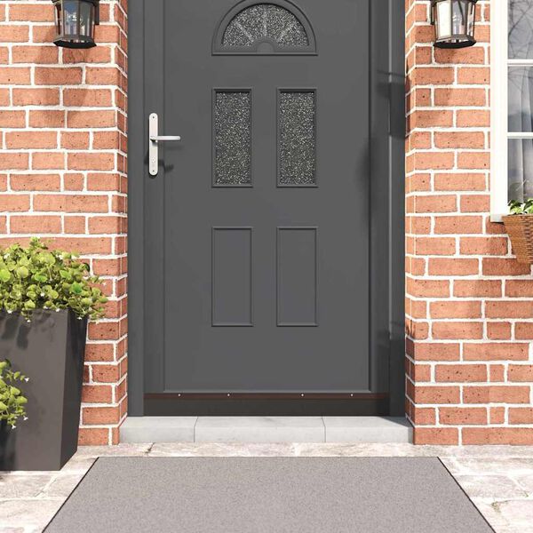 vidaXL Screw-on Door Brush Seals 2 pcs Brown 100 cm Aluminium Alloy