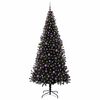 vidaXL Christmas Tree with 300 LEDs with Stand Black 240 cm PVC