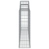 vidaXL Arched Gabion Baskets 7 pcs 300x30x100/120 cm Galvanised Iron