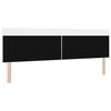 vidaXL LED Headboard White 200 cm Faux Leather