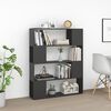 vidaXL Book Cabinet Room Divider Grey 100x24x124 cm