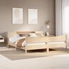 vidaXL Bed Frame without Mattress 200x200 cm Solid Wood Pine