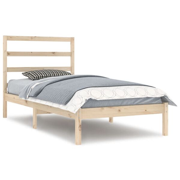 vidaXL Bed Frame without Mattress 90x200 cm Solid Wood Pine