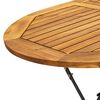 vidaXL 9 Piece Folding Outdoor Dining Set Solid Acacia Wood