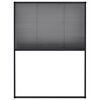 vidaXL Plisse Insect Screen for Windows Aluminium Anthracite 60x80cm