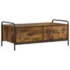 vidaXL Coffee Table Smoked Oak 99.5 x 49 x 41 cm Engineered Wood