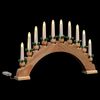 vidaXL Christmas Candle Arch with 10 LED Candles Brown 47 x 5 x 29 cm