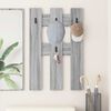 vidaXL Wall-Mounted Coat Rack Wall-mounted Grey Sonoma 65 x 3 x 100 cm