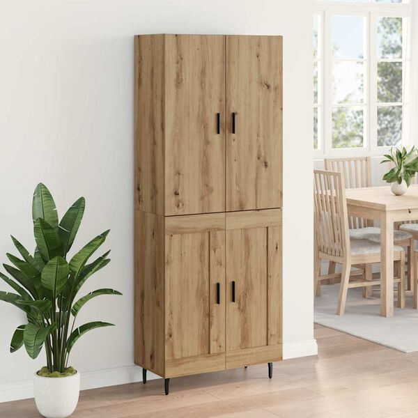 vidaXL Highboard Artisan Oak 69.5 x 34 x 180 cm
