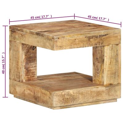 vidaXL Coffee Table 45x45x40 cm Solid Wood Mango