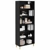 vidaXL Highboard Black Oak 69.5 x 32.5 x 180 cm Engineered Wood