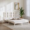 vidaXL Bed Frame without Mattress White 120x200 cm Solid Wood Pine