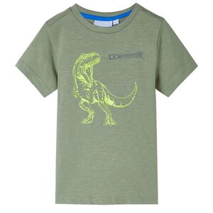 vidaXL Kids' T-shirt with Short Sleeves Light Khaki 104