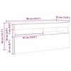 vidaXL TV Cabinet with LED Lights Brown Oak 90x35x40 cm