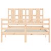 vidaXL Bed Frame without Mattress Small Double Solid Wood