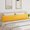vidaXL Sofa Pillows 2 pcs Light Yellow 200 x 40 cm Corduroy Fabric