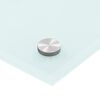 vidaXL Kitchen Backsplashes 2 pcs White 80x40 cm Tempered Glass