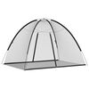 vidaXL Mosquito Net Mongolia with Doors 220 Mesh Black 200x150x140 cm