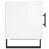 vidaXL Bedside Cabinets 2 pcs High Gloss White 40x40x50 cm Engineered Wood