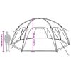vidaXL Party Tent Grey Waterproof