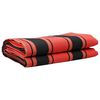 vidaXL Awning Replacement Fabric Orange and Black 1000 x 160 cm