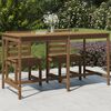 vidaXL Garden Table Honey Brown 203.5x90x110 cm Solid Wood Pine