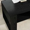vidaXL Coffee Table Black Oak 92 x 53 x 45 cm Engineered Wood