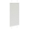 vidaXL Pleated Blind Light Grey 55x100 cm Fabric Width 54.4 cm Polyester