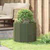 vidaXL Planter Olive Green 60 x 60 x 50 cm Steel