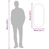 vidaXL Wall Mirror Silver 90x40 cm Oval