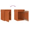 vidaXL Wall Cabinet 2 pcs Wax Brown 30 x 30 x 40 cm Solid Pine Wood