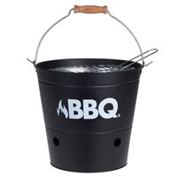 ProGarden Bucket Barbecue Grill BBQ 26 cm Matte Black
