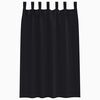 vidaXL Blackout Curtains with Rings 2 pcs Black 175 x 140 cm Polyester