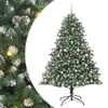 vidaXL Artificial Christmas Tree with 300 LEDs with Stand Green 210 cm