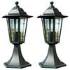 vidaXL Garden Light | Dark Green, Black | Aluminium, Glass