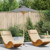 vidaXL Garden Parasol Dark Grey &Oslash; 150 x 210 cm Bamboo