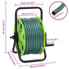 vidaXL Free Standing Green Hose Reel with 30 m Hose PVC
