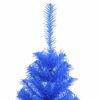 vidaXL Artificial Christmas Tree with Stand Blue 150 cm PVC