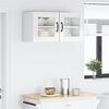 vidaXL Kitchen Cabinet with Shelf High Gloss White 80 x 31 x 40 cm