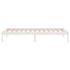 vidaXL Bed Frame without Mattress White Solid Wood Small Single