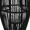 vidaXL Hanging Candle Lantern Holder Bamboo Black 60 cm