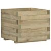 vidaXL Raised Bed 50x50x40 cm Wood Square