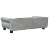 vidaXL Dog Bed Light Grey 95x55x30 cm Velvet