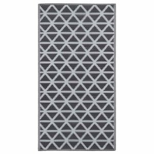 vidaXL Outdoor Carpet ARAKIL Black 190x290 cm PP