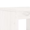 vidaXL Garden Stools 2 pcs White 40x36x45 cm Solid Wood Pine
