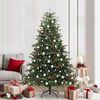 vidaXL Artificial Christmas Tree with 300 LEDs with Stand Green 210 cm