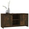 vidaXL TV Cabinet Smoked Oak 102x37.5x52.5 cm Engineered Wood
